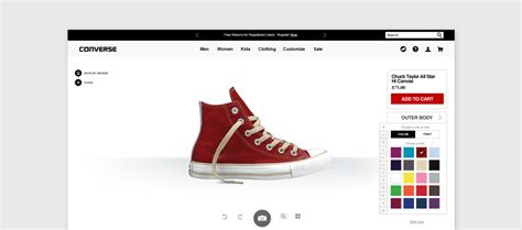 converse shoe website.